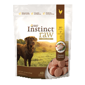 Instinct SIGNATURE Raw 95/5: Frozen Chicken for Dogs - 4 lbs Bites